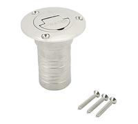 UYSTDMXKA Marine Boat Deck Filler with Keyless Cap, Stainless Steel Mirror Polished Fuel Fill for Boat Yacht Caravan Trailer (WATER)