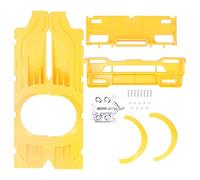 UYSTDMXKA RC Wide Body Large Surrounding Cover, Plastic Modification Kit for WPL D12 RC Truck, Full - Body Styling Upgrade with Pre - Aligned Mounting Holes and Included Screws (Yellow)