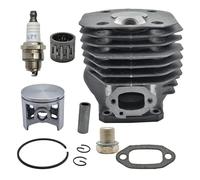 UYTGFO Fit for H-u-s-q-v-a-r-n-a 262XP 262 261 Chainsaw Nikasil Coated Exhaust Gasket Replacement Parts 48mm Cylinder Piston 12mm Pin Bearing Kit
