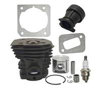 UYTGFO Fit for H-U-S-Q-V-A-R-N-A 340 345 346 346XP 350 351 353 Bearing Intake M-a-n-i-f-o-l-d Gasket Chainsaw Motor Parts 44mm Cylinder Piston Kit