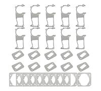UYTGFO Fit for H-U-S-Q-V-A-R-N-A 353 350 340 345 346 XP Chainsaw Spare Parts 10Pcs Crankcase Cylinder Muffler Gasket Kit