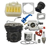 UYTGFO Fit for H-u-s-q-v-a-r-n-a 353 351 350 346 346XP 345 340 Chainsaws Intake M-a-n-i-f-o-l-d Replacement 45mm Cylinder Piston Carburetor Air Filter Kit