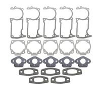 UYTGFO Fit for H-u-s-q-v-a-r-n-a 55 51 50 Chainsaw Spare Part 501761802 Crankcase Cylinder Muffler Carburetor Gasket Set