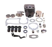 UYTGFO Fit for H-u-s-q-v-a-r-n-a 55 51 Chainsaw Compression Release Value Plug 46MM Cylinder Piston Carburetor AV Buffer Choke Rod Gaskets Kit