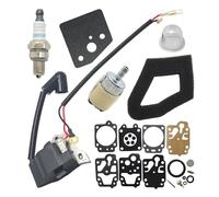 UYTGFO Fit for H0nda GX35 GX 35 Trimmer Brush Cutter Lawn Mower Engine Ignition Coil Carburetor Rebuild Repair Gasket Air Fuel Filter Kit