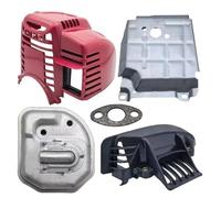 UYTGFO Fit for H0nda GX35 UMK435 GX 35 35.8cc 4-Stroke Motor Engine Strimmer Brushcutter Mowers Cylinder Cover Muffler Exhaust Kit