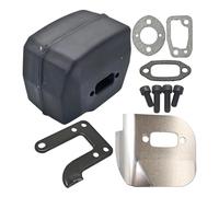 UYTGFO Fit for Jonsered 625 II 630 Super 670 Champ Chainsaw Replacement Part Muffler Exhaust Deflector Bracket Gasket Bolt Kit
