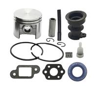 UYTGFO Fit for S-T-I-H-L 025 MS250 MS 250 Chiansaw Fuel Tank Vent Needle Cage 42.5mm Piston Kit W/Intake M-a-n-i-f-o-l-d Oil Seals Vacuum Line Gasket