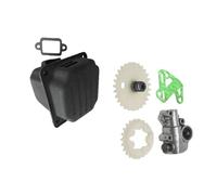 UYTGFO Fit for S-T-I-H-L 038 380 MS380 MS381 038AV Chainsaw Engine Power Tools Accessory Spur Gear Oil Pump Gasket with Muffler Kit
