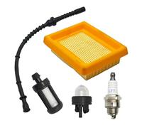 UYTGFO Fit for S-t-i-h-l FS120 FS200 FS250 FS300 FS400 FS450 String Trimmer Engine Part Air Fuel Filter Line Hose Primer Bulb Spark Plug Kit