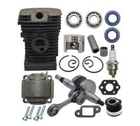 UYTGFO Fit for S-T-I-H-L MS170 MS180 017 018 MS 180 170 Chainsaw 38mm Nikasil Plated Intake M-a-n-i-f-o-l-d Cylinder Piston Crankshaft Engine Pan Kit