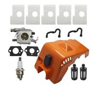 UYTGFO Fit for S-t-i-h-l MS180 MS170 018 017 MS 180 170 Walbro Carby Air Fuel Filter Line Hose Top Cylinder Engine Cover Shroud Carburetor Carb