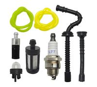 UYTGFO Fit for S-t-i-h-l MS192 MS192T MS192TC Primer Bulb Spark Plug Kit Chainsaw Replacement Spare Too Part Fuel Oil Filter Line Hose