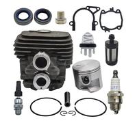 UYTGFO Fit for S-t-i-h-l TS410 TS420 TS 410 420 Cut-Off Saw 4238 020 1202 Spark Decompression Valve 50mm Cylinder Piston Gaskets Oil Seal Kit