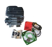 UYTGFO Fits for Zenoah G455 AVS 4500 45CC Zylinder Piston Ring Pin Clips Assembly Chain Saw Parts G4500 Cylinder Kit 43mm W/Gasket Bearing