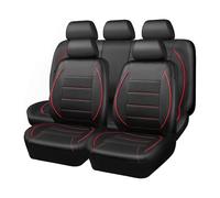 UYTKTN Full Set Car Seat Covers for Hyundai Kona N 2024, All-Weather Breathable for Front & Rear Seats, Comfortable Full Coverage Cushion,D Black+Red