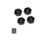 UYTRECH RC Crawlers Spare For ARRMA 3S For SENTON For VORTEKS For Typhon Big For Rock For Granite 1/10 4pcs Metal 14mm Wheel Hex Hub Adapter RC Car Upgrade Parts(Black)