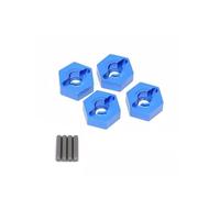 UYTRECH RC Crawlers Spare For ARRMA 3S For SENTON For VORTEKS For Typhon Big For Rock For Granite 1/10 4pcs Metal 14mm Wheel Hex Hub Adapter RC Car Upgrade Parts(Blue)