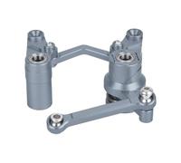 UYTRECH RC Crawlers Spare For Traxxas BL-2S For Slash 4x4 4WD Precision CNC Machined Aluminum Steering Bellcrank And Drag Link Servo Saver Set Upgrade Parts(Titanium)