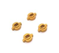 UYTRECH RC Crawlers Spare For ZERO-Z For Kyosho For MINI-Z MR-03 1/28 4Pcs Metal Bond Changeover Adapter RC Car Wheel Hub(Yellow)
