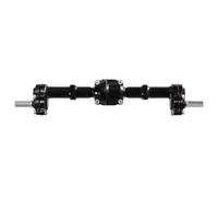 UYTRECH RC Front Rear Axles Set For MN For MN82 LC79 For MN78 98 99SV2 1/12 Full Metal Front And Rear Door Bridges Model Remote Control Car Upgrade Accessories And Parts(Black,Rear)