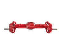 UYTRECH RC Front Rear Axles Set For MN For MN82 LC79 For MN78 98 99SV2 1/12 Full Metal Front And Rear Door Bridges Model Remote Control Car Upgrade Accessories And Parts(Red,Front)