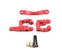 UYTRECH RC Parts For Arrma For Granite For Grom For Typhon RTR ARA2102 1/18 Aluminum Steering Group Set Model Accessory Replace Parts(Red)