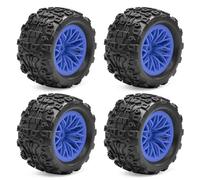 UYTRECH RC Repair Parts For Arrma For Typhon For Grom For Granite 1/18 4pcs 12mm Hex RC Car Wheel Tire Upgrade Parts Accessories Replace(Blue)