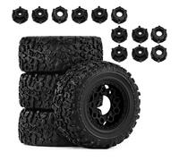 UYTRECH RC Toys DIY Spare For HPI For Redcat SST 2012 1/10 1/8 RC For Buggy Tires For Desert Off Road Tire Upgrade Modification And Repair Parts(Black)