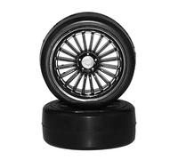 UYTRECH RC Toys DIY Spare For HSP For HPI Sprint 2 Drift RS4 1:10 4Pcs/2pcs 26mm Rubber RC Tyres Wheel Rims Hex 12 On Road 4WD(2pcs)