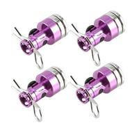 UYTRECH RC Toys DIY Spare For Traxxas For HSP For Sakura For Redcat 1/10 4pcs Stealth Invisible Body Post Mount Contact Shell Column + Clips RC Drift Car(Purple)