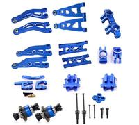 UYTRECH Rc Toys Models Parts For Arrma For Mini For Mojave For Grom 1/14 Steering Block Suspension Arm Drive Shaft Gearbox Cover Upgrade Parts Accessories(Blue,B)