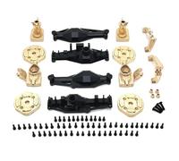 UYTRECH Rc Toys Models Parts For Mjx H12Y+ Metal Upgrade Front And Rear Axle Shell Brass Cup C For Seat Bridge Cover Remote Control Car Accessories(Black,1 set)