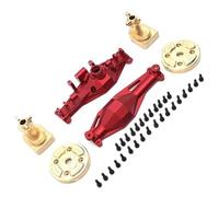 UYTRECH Rc Toys Models Parts For Mjx H12Y+ Metal Upgrade Front And Rear Axle Shell Brass Cup C For Seat Bridge Cover Remote Control Car Accessories(Red,Rear)