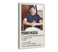 UYUBWQA Actor Pedro Pascal Poster (2) Canvas Poster Bedroom Decor Landscape Office Room Decor Gift 20x30inch(50x75cm)