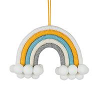 UYUME Chic Tapestry Wall Decor, Rainbow Macrame Rainbow Wall Hanging, Macrame Made of 5 Braided Cords, Wall Decoration, Children's Room (CH5-03) (Color : Ch5 16.)