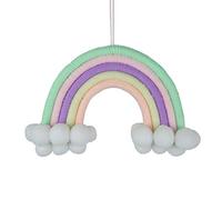 UYUME Chic Tapestry Wall Decor, Rainbow Macrame Rainbow Wall Hanging, Macrame Made of 5 Braided Cords, Wall Decoration, Children's Room (CH5-03) (Color : Ch5 23)