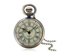UYUME pocket watch, Retro pocket watch,Men's Pocket WatchMen's Pocket Watch, Antique Bronze Roman Numerals Dial Pocket Watch, Gifts for Men ，Pocket Watches for Men with Chain