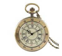 UYUME pocket watch, Retro pocket watch,Men's Pocket WatchMen's Pocket Watch, Antique Roman Number Open Face Necklace Quartz Pocket Watch, Gift for Men，Pocket Watch Wall Clock Grey