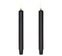 Uyuni - LED Mini Taper Candle Plain Black, 1,3 x 13,8 cm - Black
