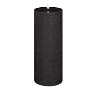 Uyuni - LED Pillar Candle 7,8 x 20,3 cm, Forest Black - Forest Black