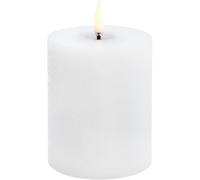 Uyuni - LED Pillar Candle Melted 7,8x10,1 cm, Nordic White - Nordic White