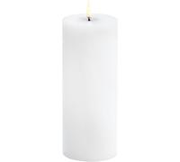 Uyuni - LED Pillar Candle Melted 7,8x20,3 cm, Nordic White - Nordic White