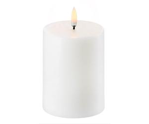 Uyuni - LED Pillar Candle Nordic White, 7,8x10,1 cm - White
