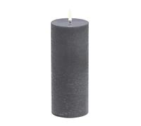 Uyuni Led Rustic Candle Grey - 8x20cm