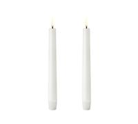 Uyuni - LED Taper Candle 20,5 cm 2-pack, Nordic White - White