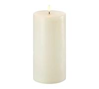 UYUNI Lighting | Flameless LED Battery Operated Pillar Candle | 10cm x 20.3cm | Ivory