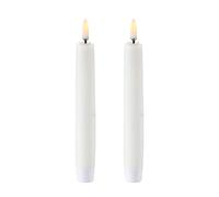 Uyuni Lighting Uyuni LED Taper candles white 2-pack 18.3 cm