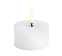 Uyuni Lighting Uyuni LED Block Candle melted White, Ø5x2.8 cm