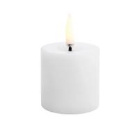 Uyuni Lighting Uyuni LED Block Candle melted White, Ø5x4.5 cm